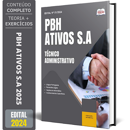 Apostila PBH Ativos S.A 2025 - Técnico Administrativo