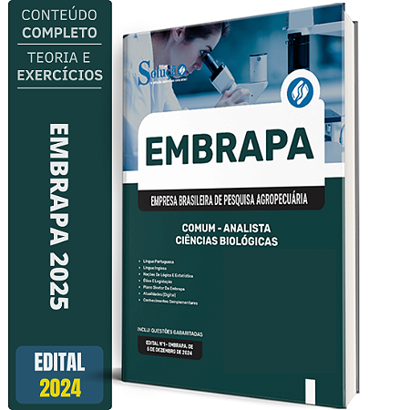 Apostila EMBRAPA 2025 - Comum - Analista - Ciências Biológicas - Área 3