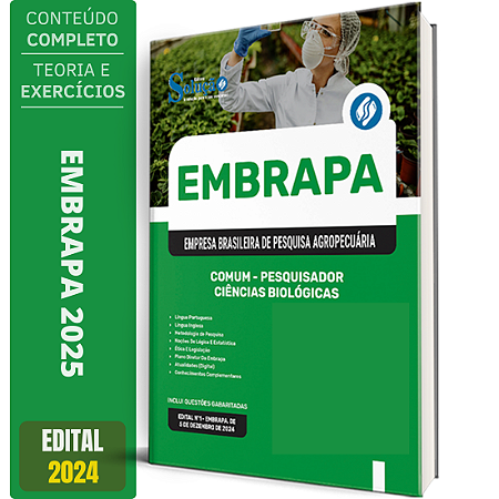 Apostila EMBRAPA 2025 - Comum - Pesquisador - Ciências Biológicas - Área 4