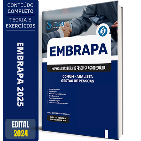 Apostila EMBRAPA 2025 - Comum - Analista - Gestão de Pessoas - Área 9