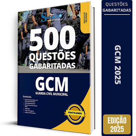 Caderno de Questões GCM NITEROI - RJ 2025 - Guarda Civil Municipal - 500 Questões Gabaritadas