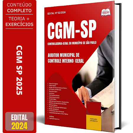 Apostila CGM SP 2025 - Auditor Municipal de Controle Interno: Geral