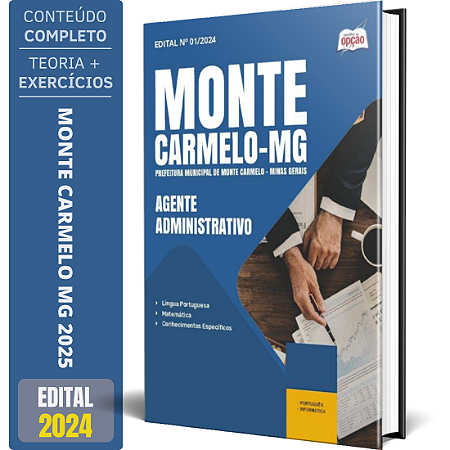 Apostila Prefeitura de Monte Carmelo MG 2025 - Agente Administrativo