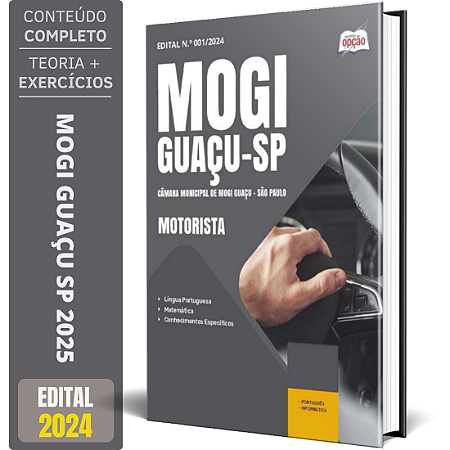 Apostila Câmara de Mogi Guaçu SP 2025 - Motorista