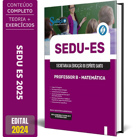 Apostila SEDU ES 2025 - Professor B - Matemática