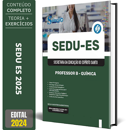 Apostila SEDU ES 2025 - Professor B - Química