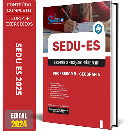Apostila SEDU ES 2025 - Professor B - Geografia