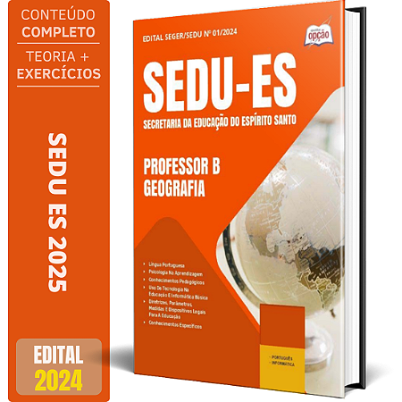 Apostila Concurso SEDU ES 2025 - Professor B - Geografia