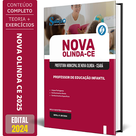 Apostila Prefeitura de Nova Olinda CE 2025 - Professor De Educação Infantil