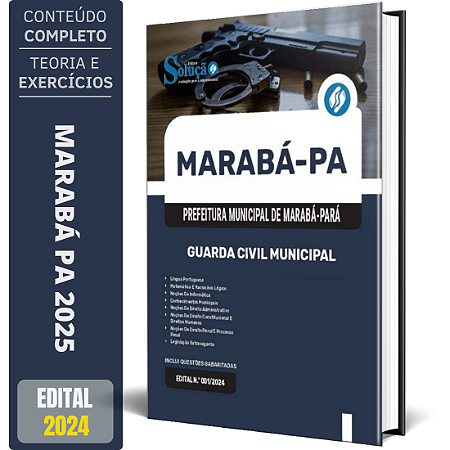 Apostila Prefeitura de Marabá PA 2025 - Guarda Civil Municipal