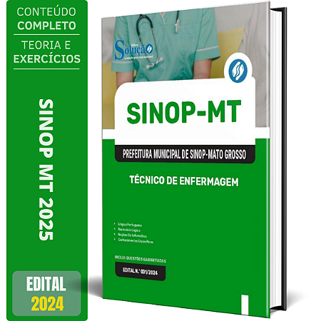 Apostila Prefeitura de Sinop MT 2025 - Técnico de Enfermagem