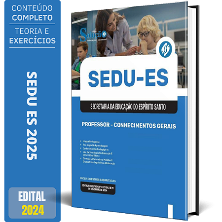 Apostila SEDU ES 2025 - Professor - Conhecimentos Gerais