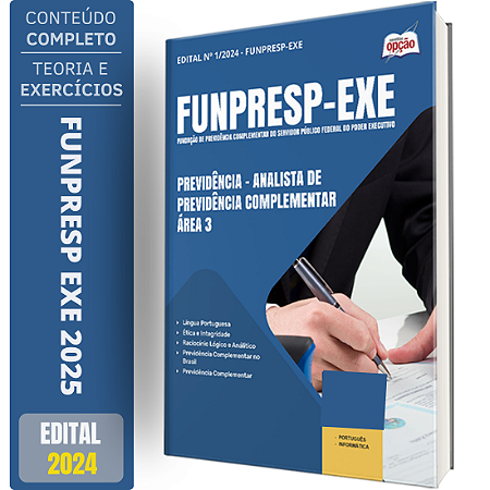Apostila Concurso Funpresp Exe 2025 - Previdência - Analista De Previdência Complementar - Área 3