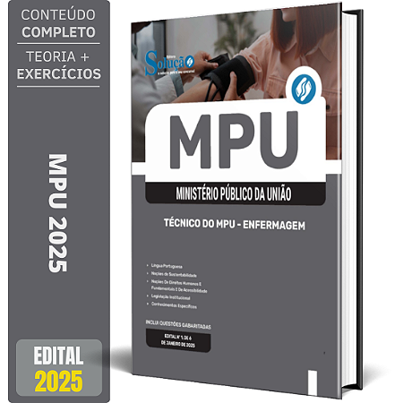 Apostila MPU 2025 - Técnico do MPU - Enfermagem