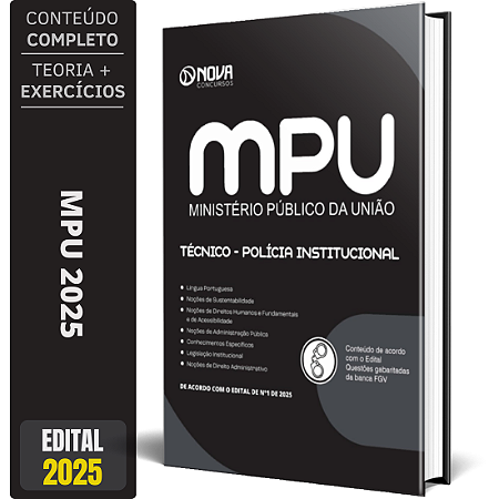 Apostila Concurso MPU 2025 - Técnico do MPU - Polícia Institucional