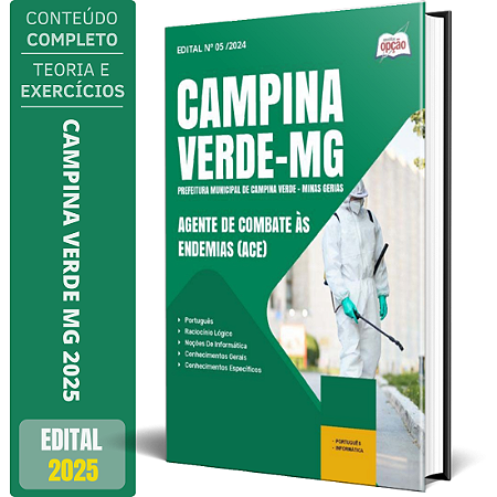 Apostila Prefeitura de Campina Verde MG 2025 - Agente de Combate às Endemias (ACE)