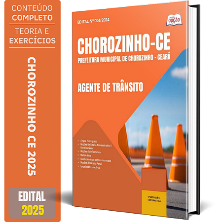 Apostila Prefeitura De Chorozinho CE 2025 - Agente de Trânsito