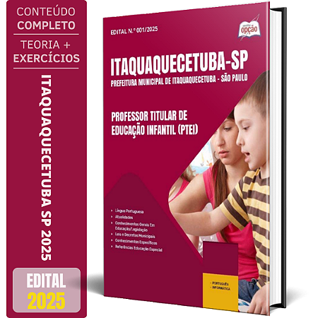 Apostila Prefeitura de Itaquaquecetuba SP 2025 - Professor Titular de Educação Infantil (PTEI)