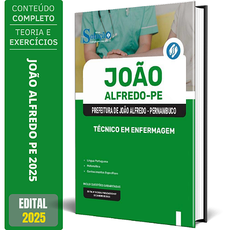 Apostila Prefeitura de João Alfredo PE 2025 - Técnico em Enfermagem
