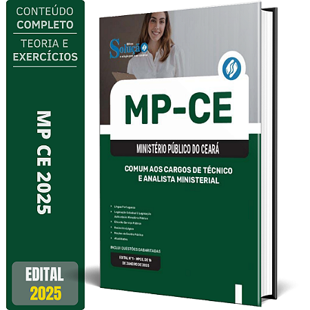 Apostila MP CE 2025 - Comum aos Cargos de Técnico e Analista Ministerial