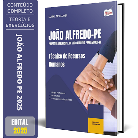 Apostila Prefeitura de João Alfredo PE 2025 - Técnico de Recursos Humanos