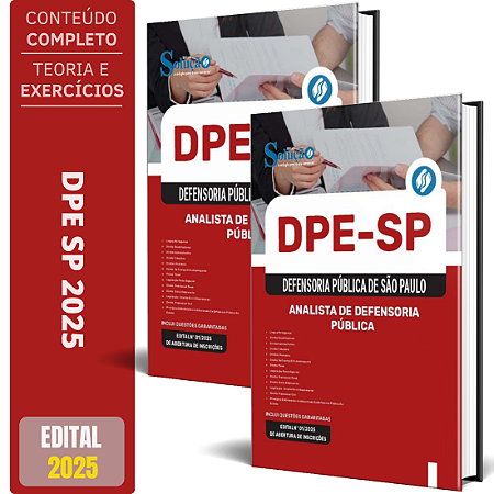 Apostila Concurso DPE SP 2025 - Analista de Defensoria Pública