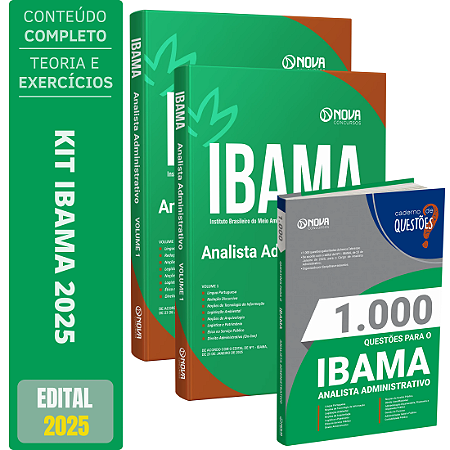 Kit Apostila IBAMA 2025 - Analista Administrativo + Testes