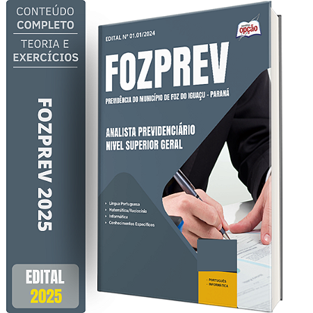 Apostila FOZPREV 2025 - Analista Previdenciário - Nível Superior Geral
