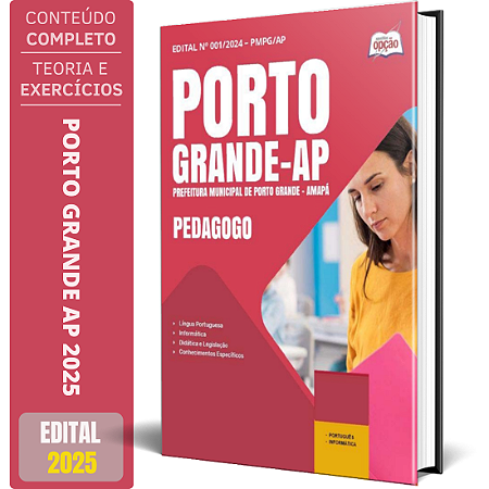 Apostila Prefeitura de Porto Grande AP 2025 - Pedagogo