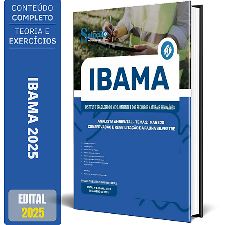 Apostila IBAMA 2025 - Analista Ambiental - Tema 2: Manejo, Conservação e Reabilitação da Fauna Silvestre