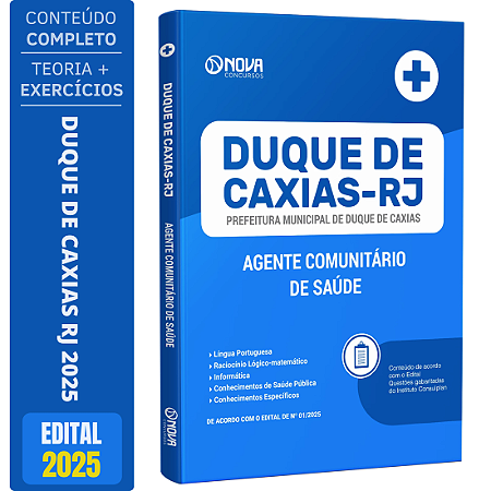 Apostila Prefeitura de Duque de Caxias RJ 2025 - Agente Comunitário de Saúde
