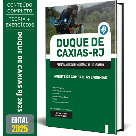 Apostila Prefeitura de Duque de Caxias RJ 2025 - Agente de Combate às Endemias