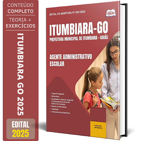 Apostila Prefeitura de Itumbiara GO 2025 - Agente Administrativo Escolar