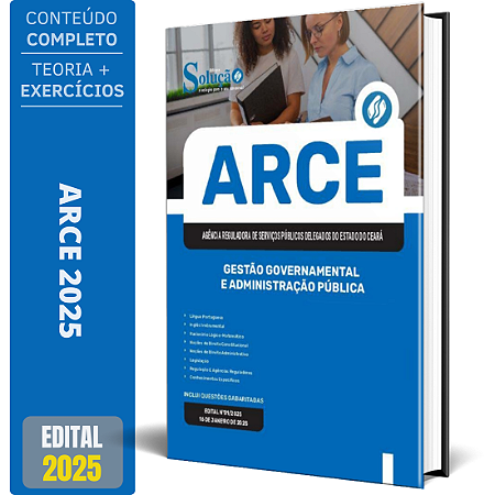 Apostila ARCE 2025 - Gestão Governamental e Administração Pública