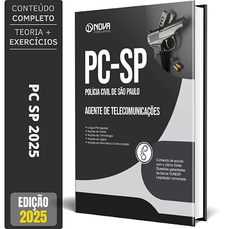 Apostila PC SP 2025 - Agente de Telecomunicações