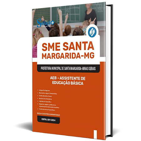 Apostila SME Santa Margarida MG 2025 - AEB - Assistente de Educação Básica