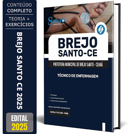 Apostila Prefeitura de Brejo Santo CE 2025 - Técnico de Enfermagem