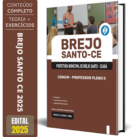 Apostila Prefeitura de Brejo Santo CE 2025 - Comum - Professor Pleno II