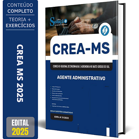 Apostila Concurso CREA MS 2025 - Agente Administrativo