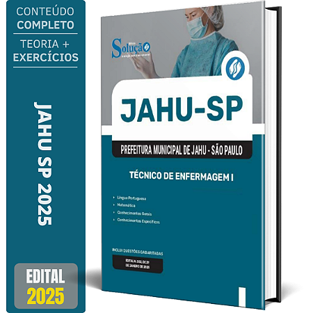 Apostila Prefeitura de Jahu SP 2025 - Técnico de Enfermagem I