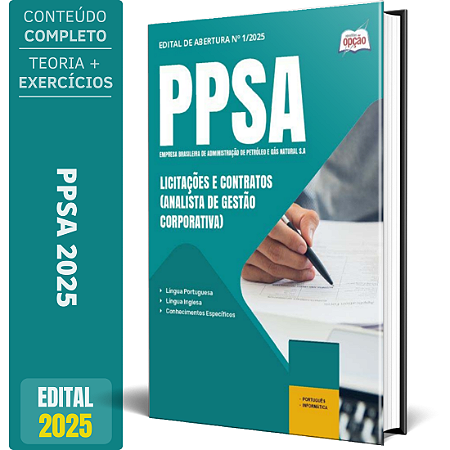 Apostila PPSA 2025 - Licitações e Contratos (Analista de Gestão Corporativa)