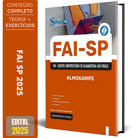 Apostila Concurso FAI SP 2025 - Almoxarife
