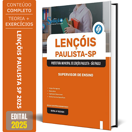 Apostila Prefeitura de Lençóis Paulista SP 2025 - Supervisor de Ensino