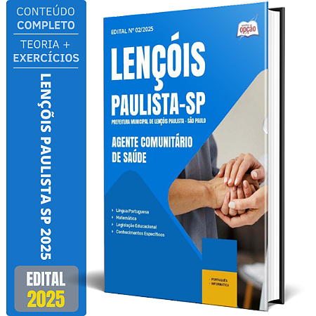 Apostila Prefeitura de Lençóis Paulista SP 2025 - Agente Comunitário de Saúde