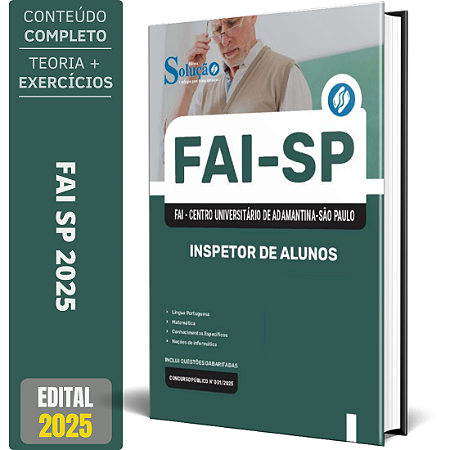 Apostila Concurso FAI SP 2025 - Inspetor de Alunos