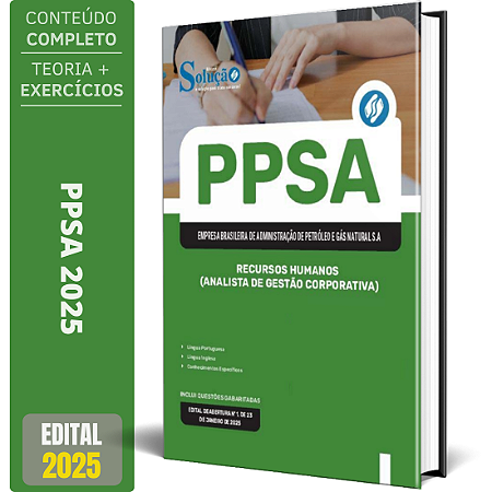 Apostila PPSA 2025 - Recursos Humanos (Analista de Gestão Corporativa)
