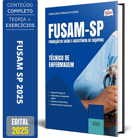 Apostila FUSAM SP 2025 - Técnico de Enfermagem