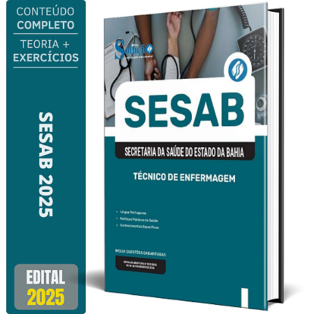 Apostila SESAB Temporários 2025 - Técnico de Enfermagem