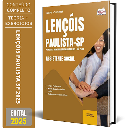 Apostila Prefeitura de Lençóis Paulista SP 2025 - Assistente Social