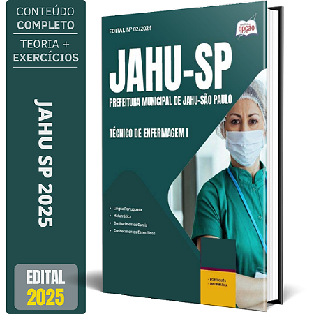 Apostila Prefeitura de Jahu SP 2025 - Técnico de Enfermagem I